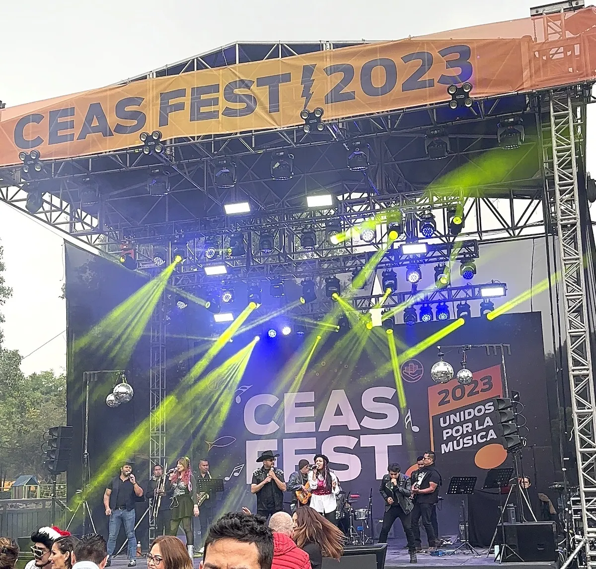 Espectáculo musical en vivo con producción profesional